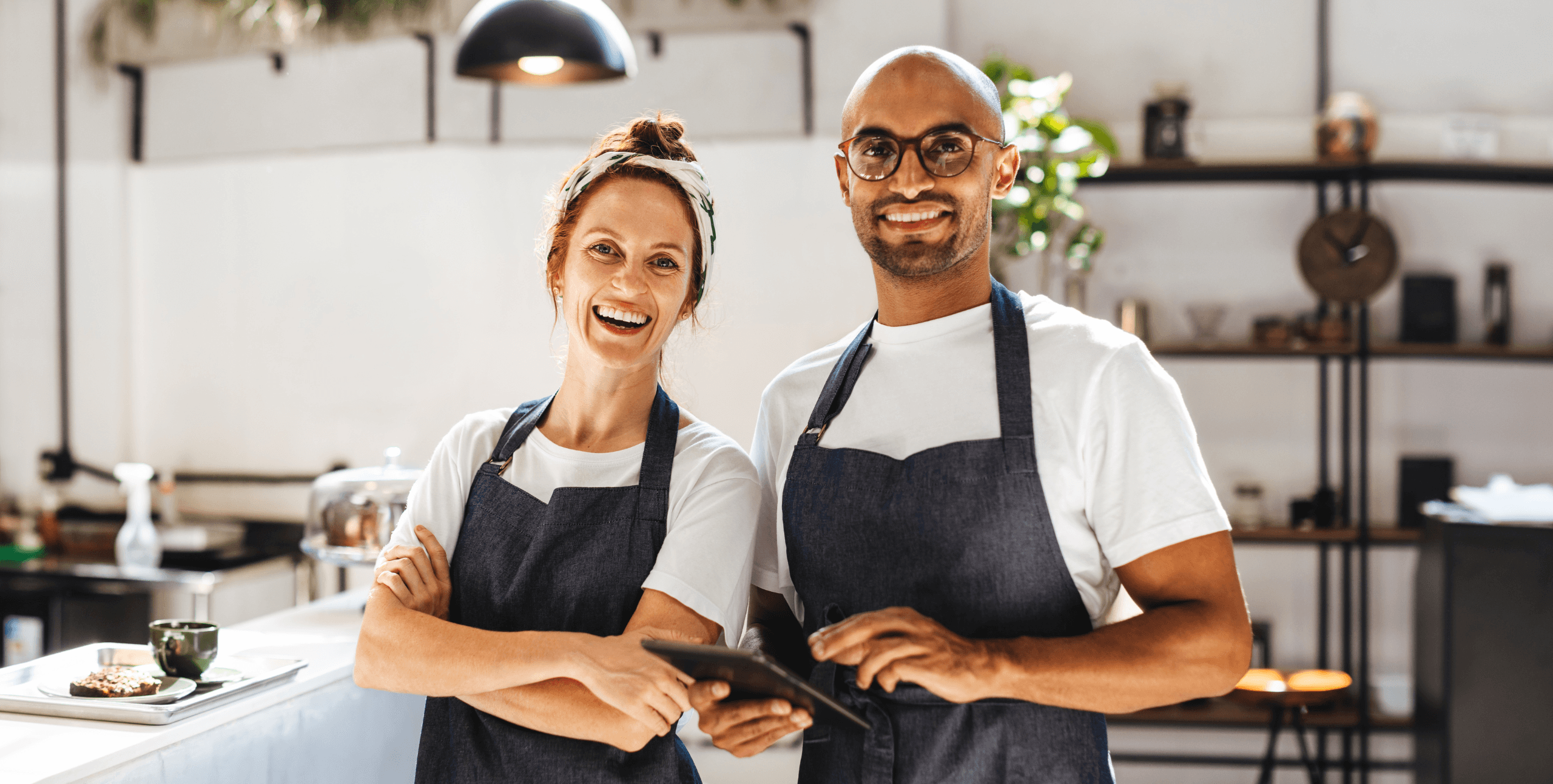 Servers in a restaurant