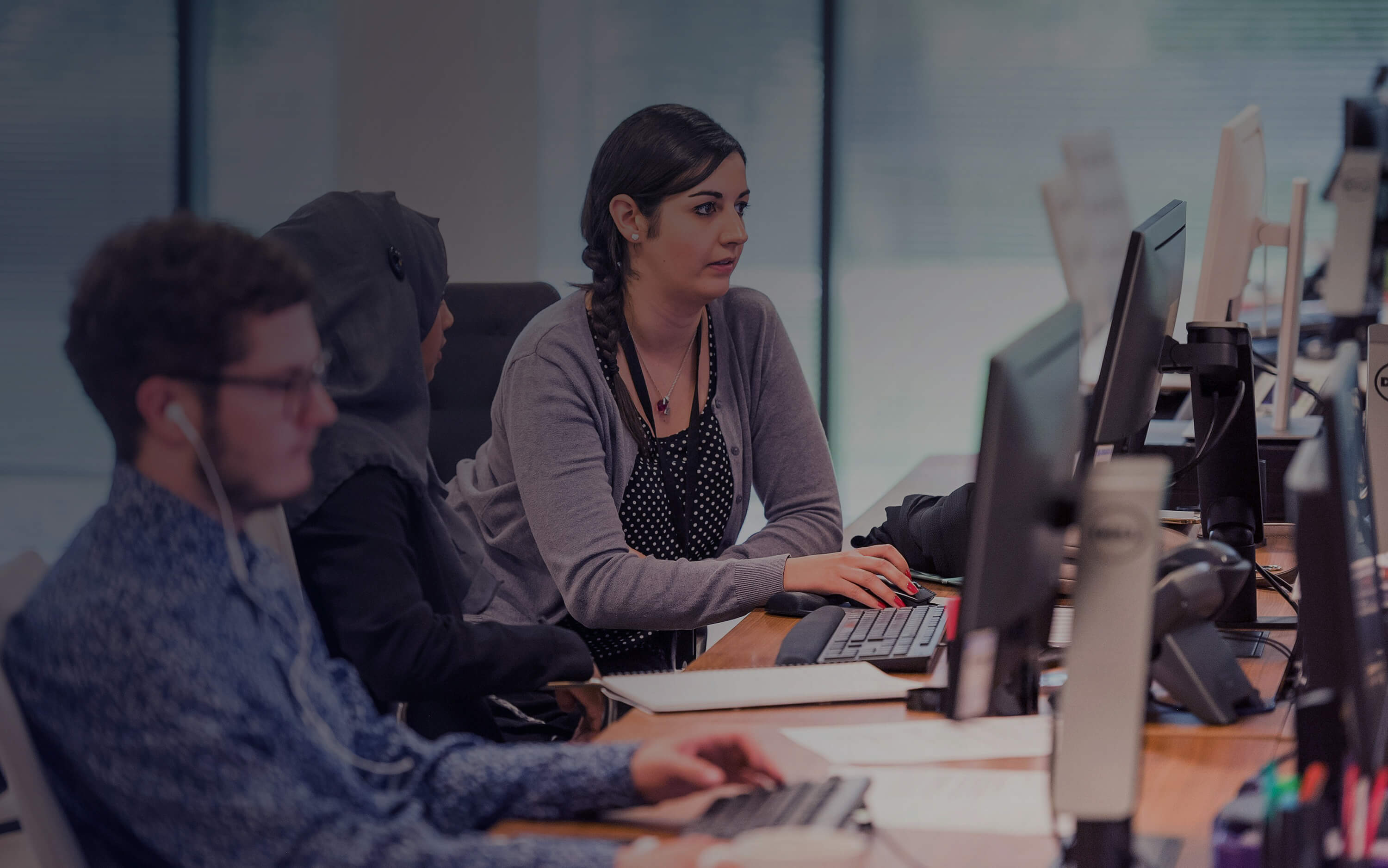 People Working at their desks