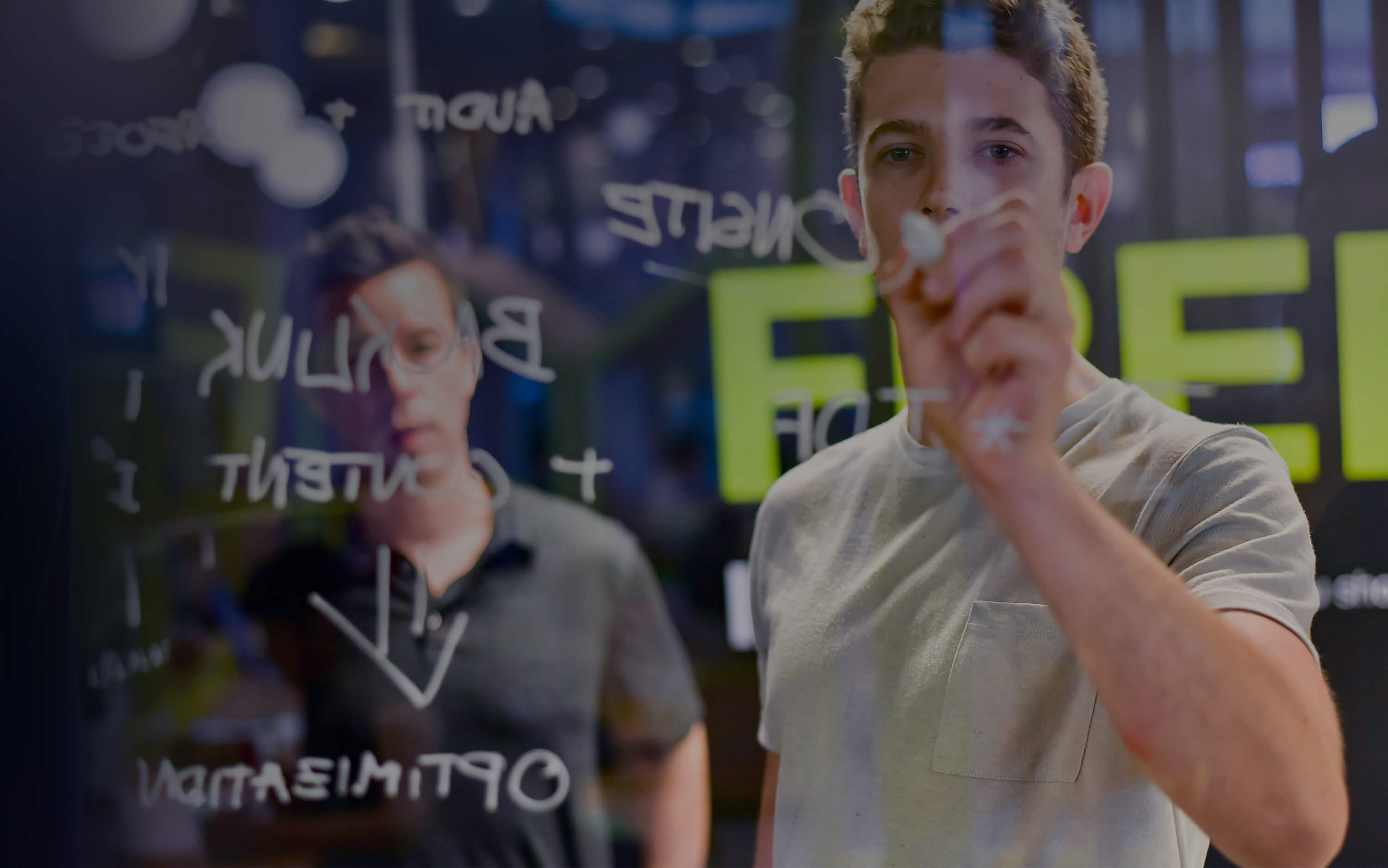 Brainstorming on Whiteboard