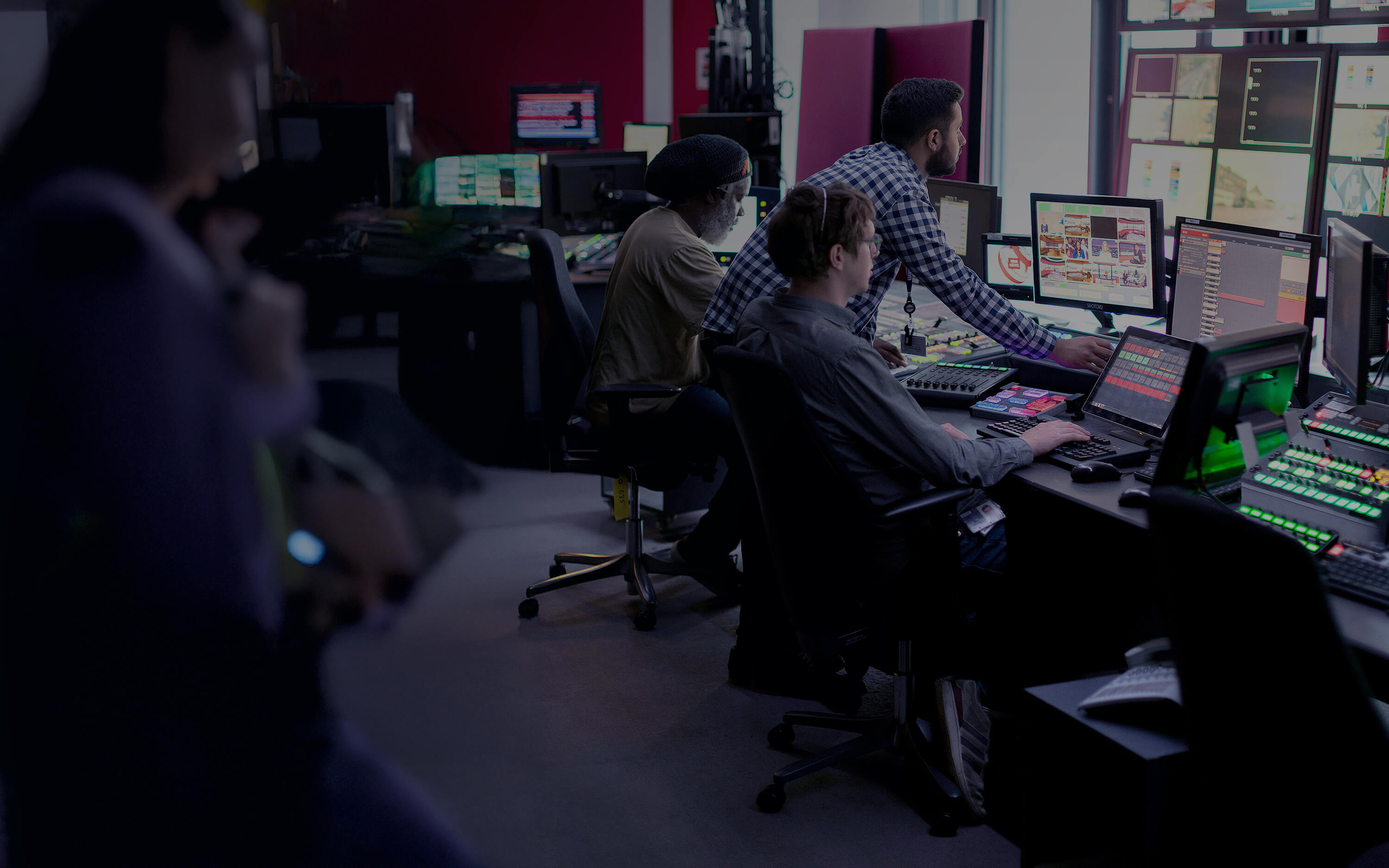 Group of people working at their desk