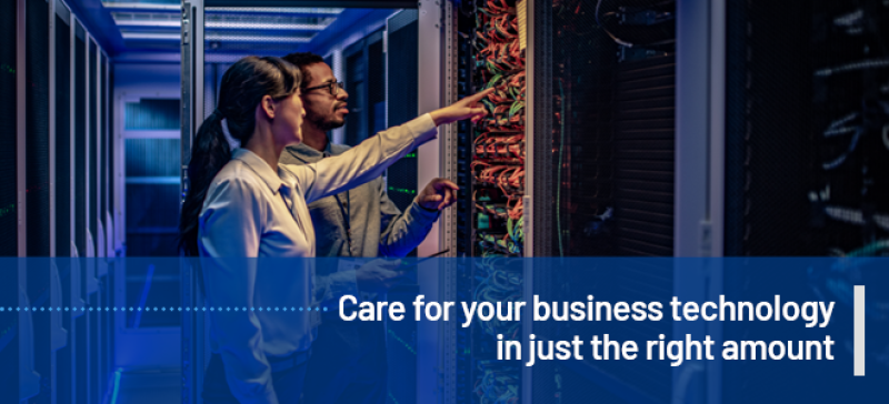 Care for your business technology in just the right amount